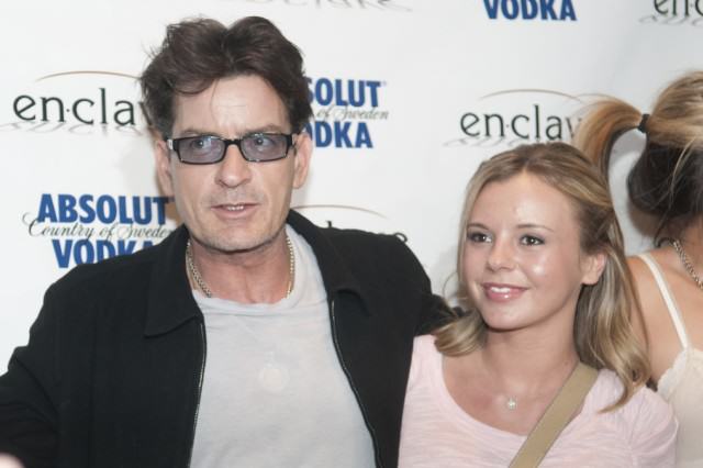 Charlie Sheen and ex girlfriend